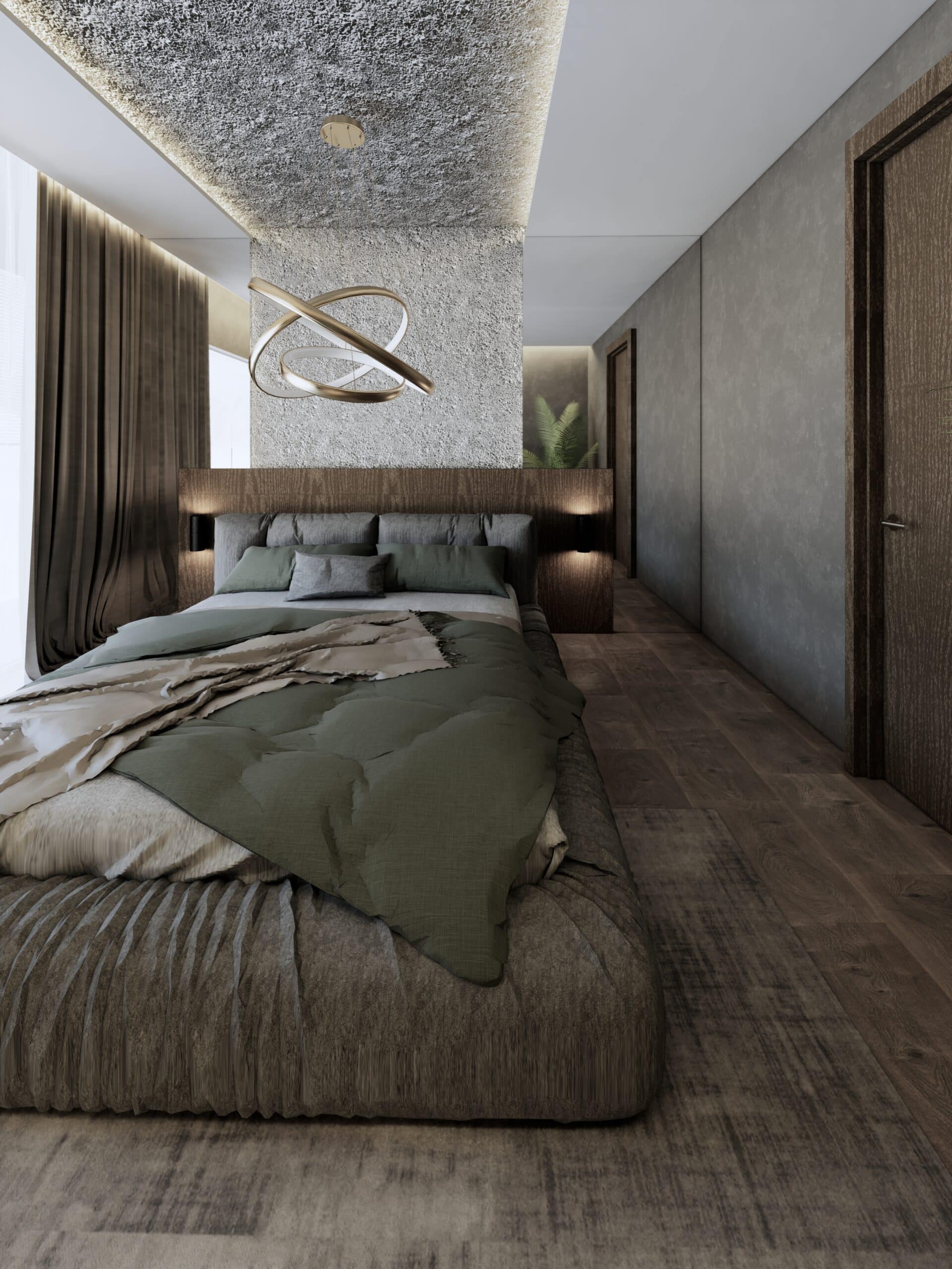 miegamojo kambario interjeras